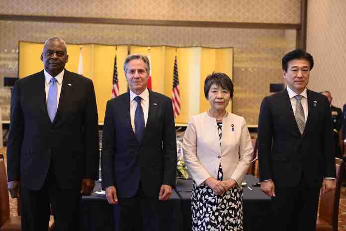 US, Japan take swipe at China and Russia in high-level talks