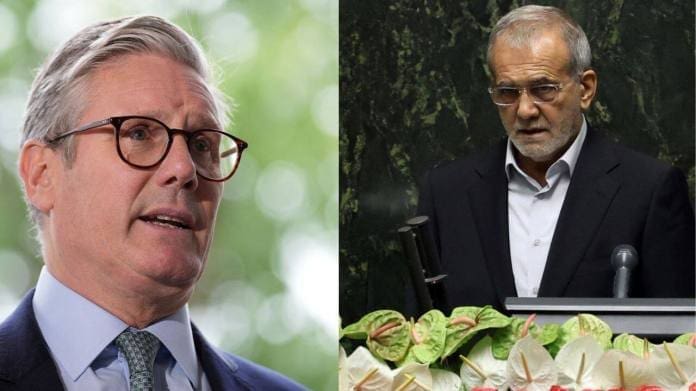 Amid escalating tension, UK Prime Minister Keir Starmer dials Iran's Masoud  Pezeshkian