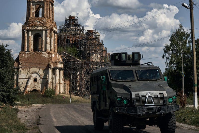 Ukrainian military vehicle