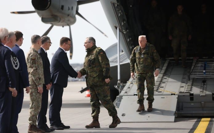 German army sets up first overseas bases since Second World War