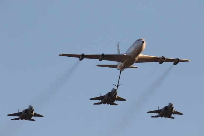 Report: Israeli fighter jets, refueling planes hold massive drill aimed at  Tehran | The Times of Israel